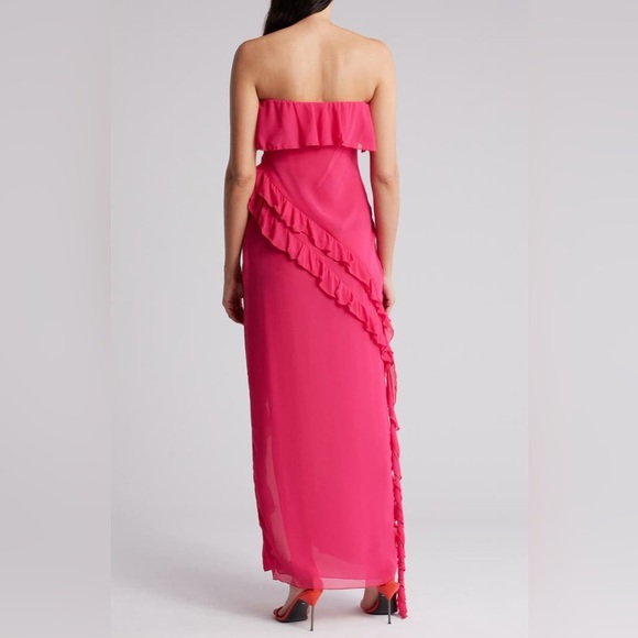 Know One Cares Strapless Ruffle Maxi Dress - Picture 2 of 10